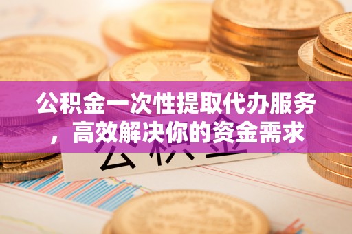 陕县公积金一次性提取代办服务，高效解决你的资金需求