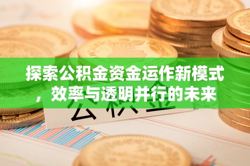 陕县探索公积金资金运作新模式，效率与透明并行的未来