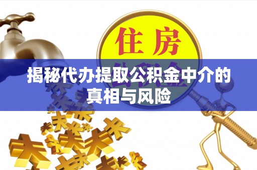 陕县揭秘代办提取公积金中介的真相与风险