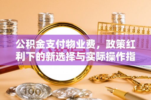 陕县公积金支付物业费，政策红利下的新选择与实际操作指南