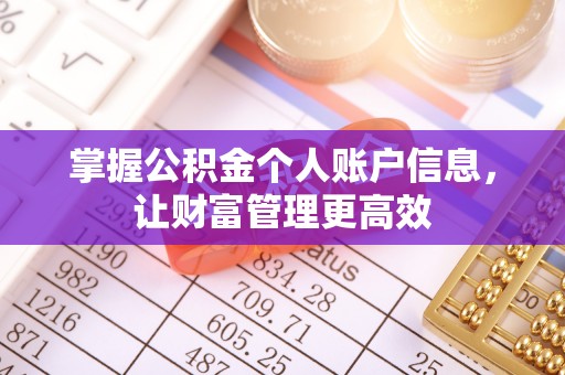 陕县掌握公积金个人账户信息，让财富管理更高效