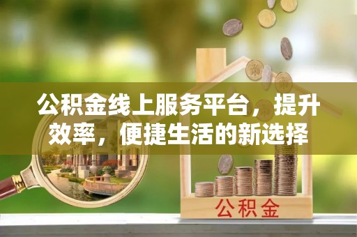 陕县公积金线上服务平台，提升效率，便捷生活的新选择