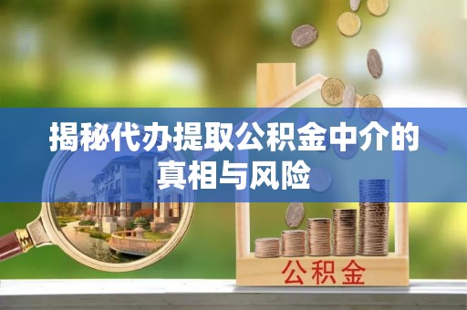 陕县揭秘代办提取公积金中介的真相与风险