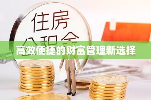 陕县高效便捷的财富管理新选择