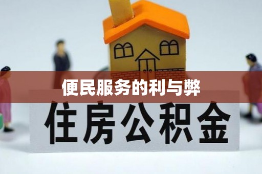陕县便民服务的利与弊